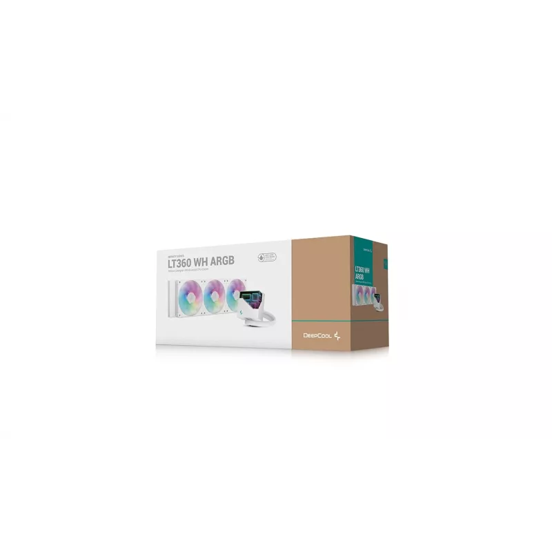 DeepCool LT360 prosessori All-in-One-nestekühler, 12 cm, valkoinen, 1 kpl