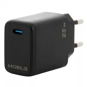Mobiililaitteen laturi Mobilis 001380 Universal musta AC pikalataus