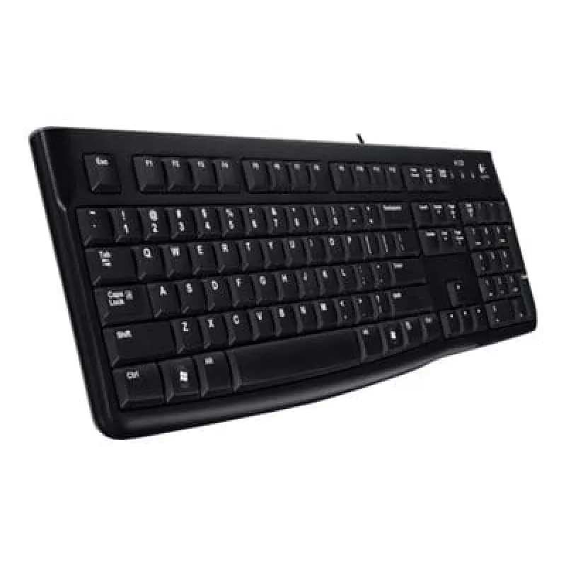 Työpöytä MK120, johdollinen, USB, QWERTZ, musta, hiiri mukana