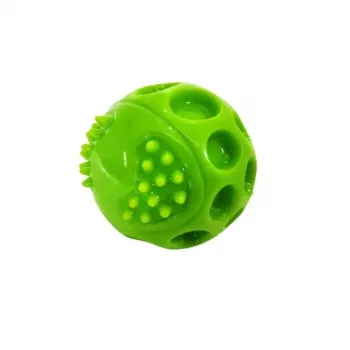 Koiranlelu Hilton Squeak Ball 6,3 cm – kumipallo vinkuäänellä, 1 kpl, sininen, kaikille roduille