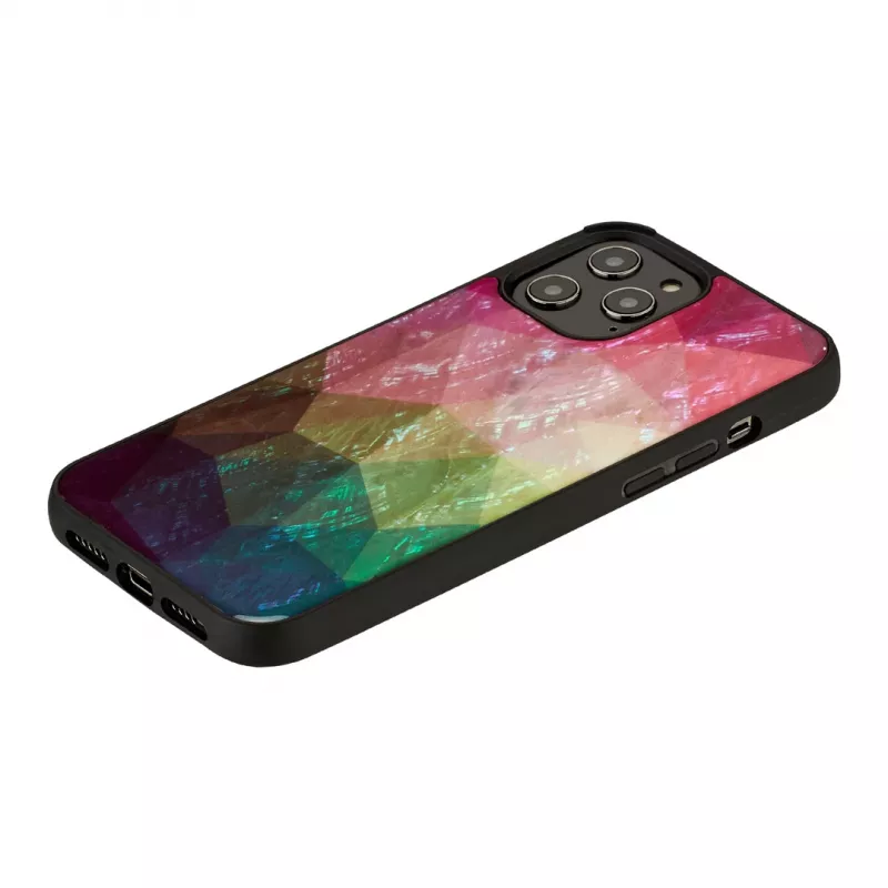 iKins suojakotelo Apple iPhone 12 Pro Max — vesikukkakuosi, musta