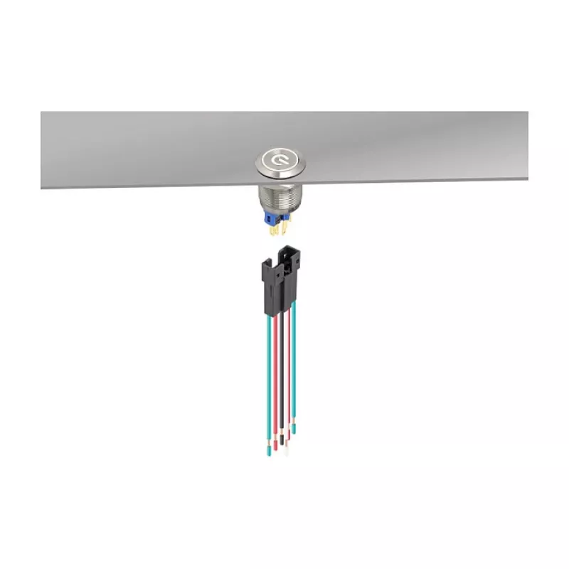 Delock 90791 Pistorasia 22 mm 6-napaiselle painikkeelle tai kytkimelle
