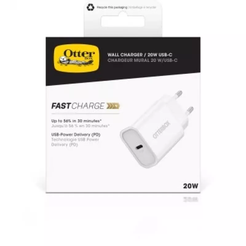 Seinänturi OTTERBOX 78-81340 20W USB‑C (USB‑PD) valkoinen
