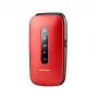 Panasonic KX-TU550 EXR matkapuhelin senioreille, 4G, 2,8 tuumaa, simpukkamalli, punainen
