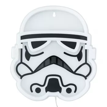 Seinälle asennettava LED-neonvalo Paladone Stormtrooper malli PP14595SWVN, koristeellinen Star Wars-valaistus