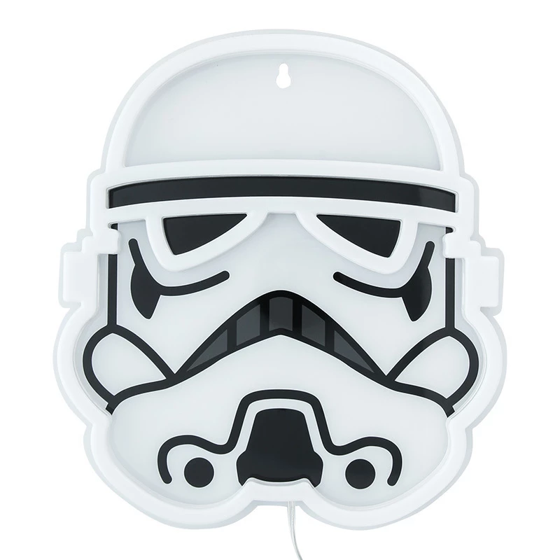 Seinälle asennettava LED-neonvalo Paladone Stormtrooper malli PP14595SWVN, koristeellinen Star Wars-valaistus