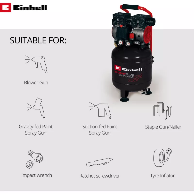 Kompressori Einhell TE-AC 24 Silent 750 W 135 l/min