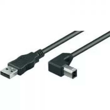 Wentronic Goobay USB 2.0 Hi-Speed -kaapeli, musta, 1 m - USB 2.0 -pistoke (Type-A) > USB 2.0 -pistoke (Type-B) (93017)