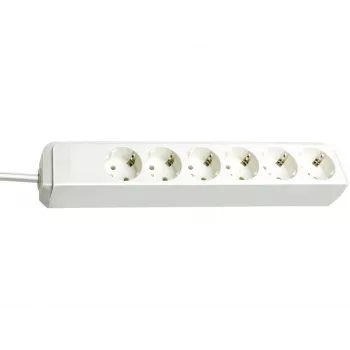 brennenstuhl jatkopistorasia Eco-Line, 6-osainen, valkoinen (1159420015)
