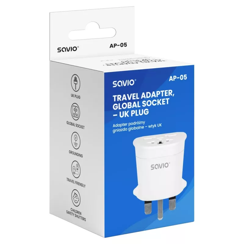 Savio AP-05 virtalähde sisäkäyttöön 2500 W valkoinen