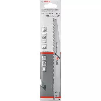 Bosch S 2345 X puukkosahanterä hiiliteräs (HCS) 5 kpl