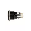 DimasTech ilkivallalta suojattu painonappi 22 mm Blackline Dot RGB PD223