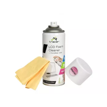 LCD-vaahtopuhdistusaine 400 ml + mikrokuituliina