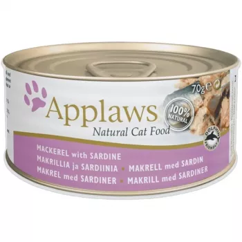 APPLAWS makrilli ja sardiini liemessä - märkäruoka kissoille - 70g