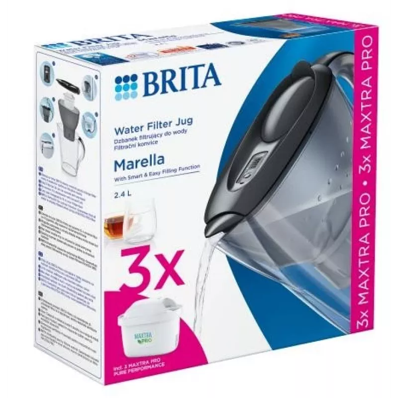 Brita Marella + 3 MAXTRA PRO Pure Performance 2,4 l sininen