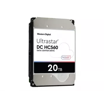 WD Ultrastar DC HC560 - kiintolevy - 20TB - sisäinen - 3.5 (8,9 cm) - SAS 12Gb/s - 7200 kierr./min - puskuri: 512MB (0F38652)