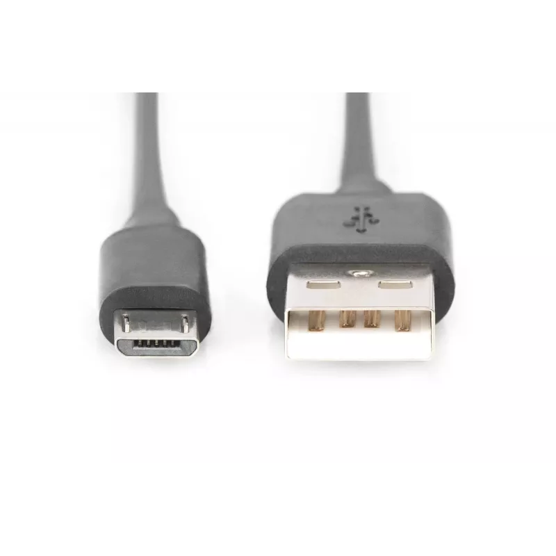 Assmann USB 2.0 -liitäntäkaapeli. tyyppi A - Micro B M/M. 1,0 m. USB 2.0 -yhteensopiva. UL. bl (AK-300110-010-S)
