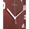NeXtime kello 3053ro Dash Red, Ø35 cm, seinäkello, punainen/hopea