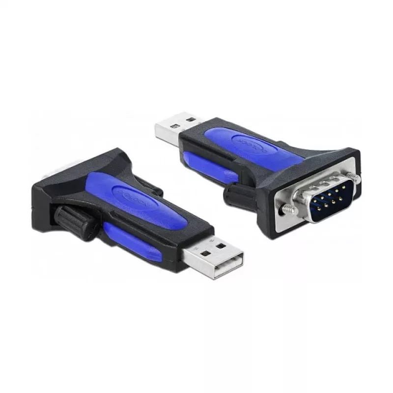 Sarjakaapeli DeLOCK 66280 USB Type-A DB-9 0,8 m musta