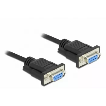 Sarjaporttikaapeli DeLOCK 86605 musta 2 m RS-232 Sub-D9