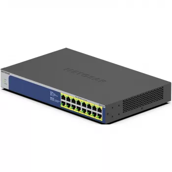 NETGEAR GS516PP hallitsematon Gigabit Ethernet (10/100/1000) Power over Ethernet (PoE) sininen, harmaa