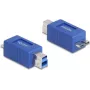 DeLOCK 67215 kaapelisovitin USB Type-B USB Micro-B sininen