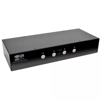 EATON TRIPPLITE 4-porttinen DisplayPort KVM-kytkin audiokaapeleilla ja USB 3.0 SuperSpeed -keskittimellä (B004-DPUA4-K)