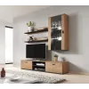 Cama kahden hyllyn sarja 125cm SOHO lefkas tammi/musta
