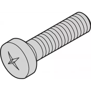 SCHROFF SCHRAUBE POSIPAN M4X10MM (100 kpl) - telinevaruste (21100513)