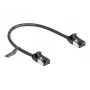 Verkkokaapeli DeLOCK RJ45-kaapeli pistoke-pistoke Cat.8.1 0,25 m musta