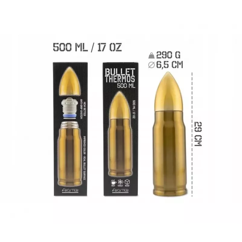 Bullet Brass termospatruuna 500 ml