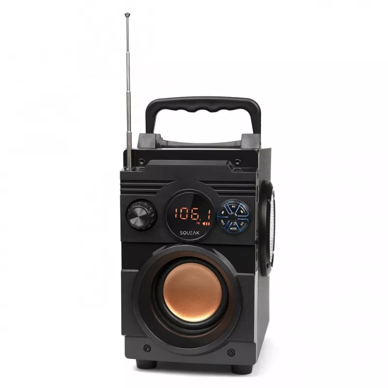 Squeak Bassblaster Bluetooth 5.1 -kaiutin, FM-radio, MP3-soitin SQ1001