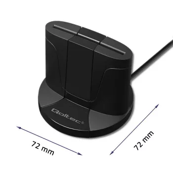 Älykortinlukija Qoltec 50632 USB 2.0 musta 1 m kaapeli