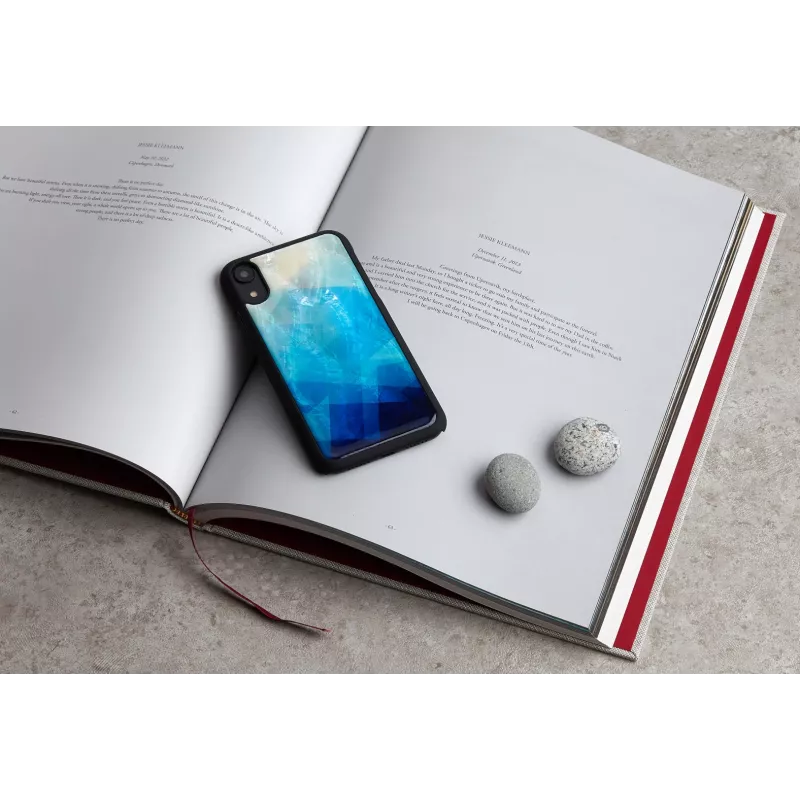 iKins puhelinkotelo iPhone XR – blausee ulkopuoli, musta sisäpuoli
