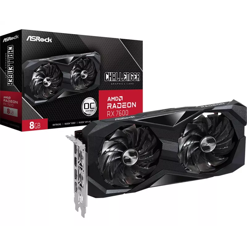 ASRock Radeon RX 7600 Challenger 8GB GDDR6 näytönohjain