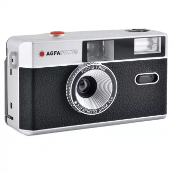 AgfaPhoto 603000 filmikamera kompaktikamera 35 mm musta – hopea (603000)