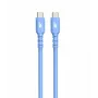 USB C - USB C -kaapeli 1 m, silikoni sininen