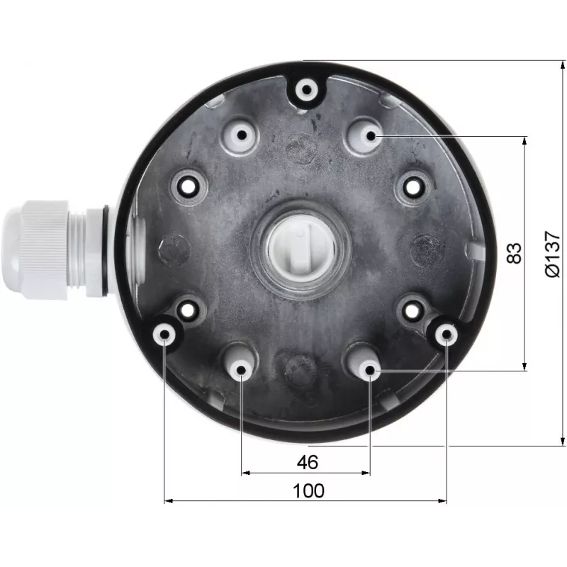 Kotelo ja kiinnike Hikvision DS-1280ZJ-DM21