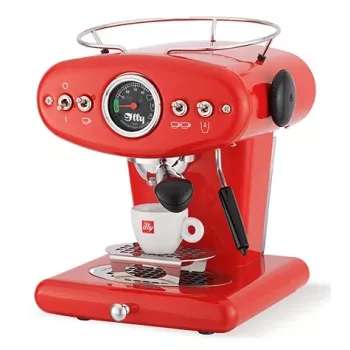 Espressokone Illy X1 manuaalinen — 1 L vesisäiliö, 1200 W, kahvipadit ja kahvijauhe, 1 suutin
