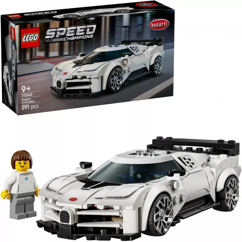 LEGO Bugatti Centodieci Speed Champions 77240 rakennussarja – 291 osaa, 1 minihahmo, 9+ vuotta