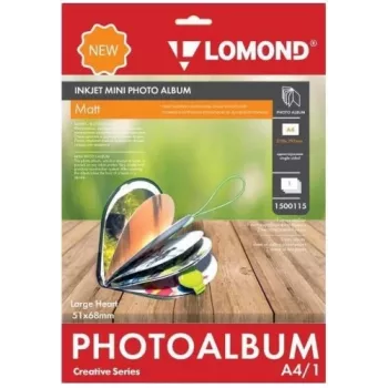 Lomond mustesuihku-minialbumi Large Heart matta 51×68 mm (suuri)