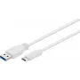 Wentronic Goobay USB 3.0 SuperSpeed -kaapeli > USB-C™, 0,2 m - USB 3.0 -pistoke (tyyppi A) > USB-C-pistoke (67189)