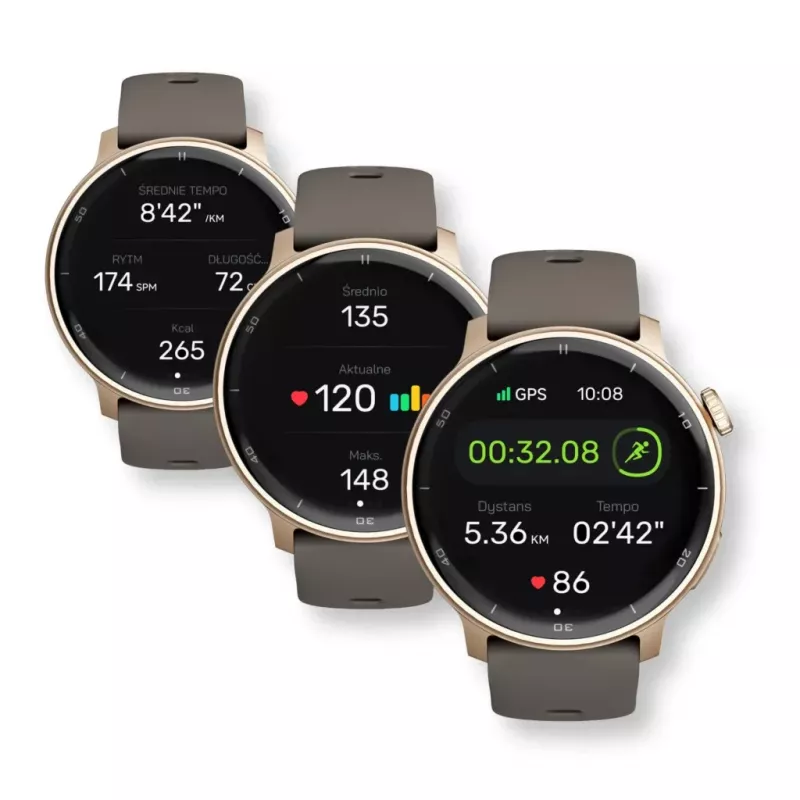 Älykello Stelio STSWA101GD Activ GPS 46 mm kulta — 46 mm GPS-älykello, kultainen kuori