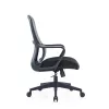 Up Up Darwin ergonominen toimistotuoli musta, musta kangas + harmaa verkko