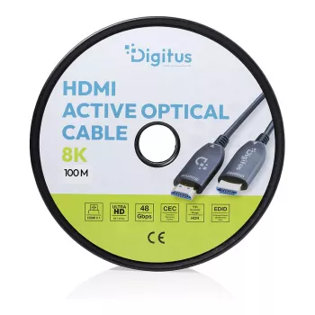 HDMI AOC hybridi-kuitu-kaapeli DIGITUS UHD 8K 100 m