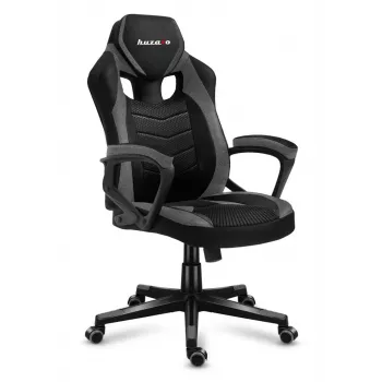 Huzaro FORCE 2.5 harmaa MESH pelituoli, verkkopenkki, musta, harmaa