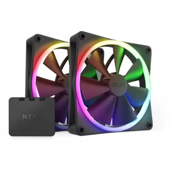 NZXT F140 RGB TWIN -tuuletin 14 cm musta 500-1800 RPM Fluid Dynamic Bearing