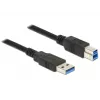 USB-kaapeli DeLOCK 85066 USB 3.2 Gen 1 1 m USB A USB B musta