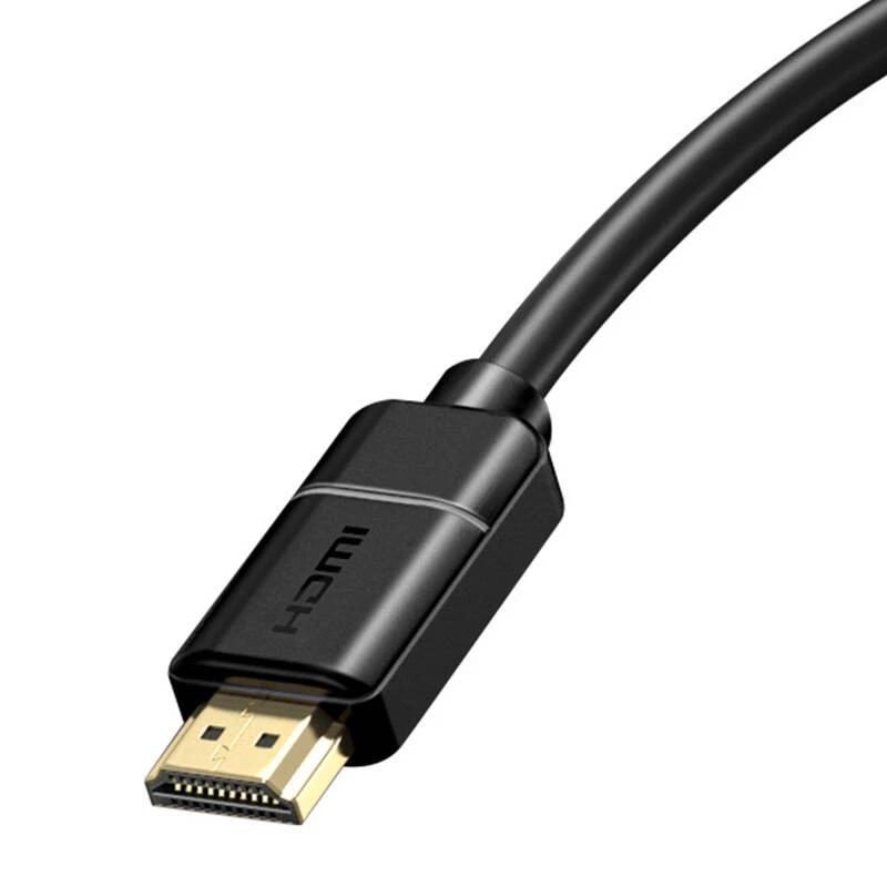 Baseus 2x HDMI 2.0 4K 60Hz kaapeli, 3D, HDR, 18 Gbit/s, 5 m (musta)