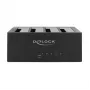 DeLOCK USB Type-C -telakointiasema 4 x SATA HDD / SSD - HDD-telakointiasema paikat: 4 - 2.5 / 3.5 jaettu (6,4 cm/8,9 cm jaettu